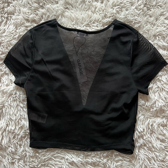 NWT Garage Black Mesh Shirt - Picture 4 of 6
